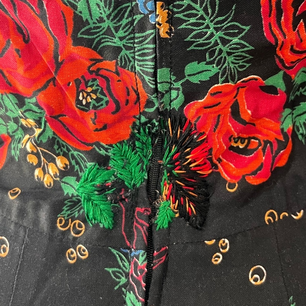 Victor Costa garden floral sun true 80’s reworked vintage prairie style dress-8 - Picture 13 of 13